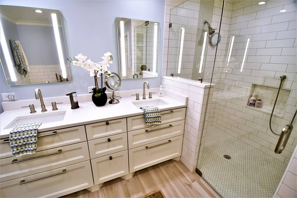 Memroail bathroom remodel - vanity after 