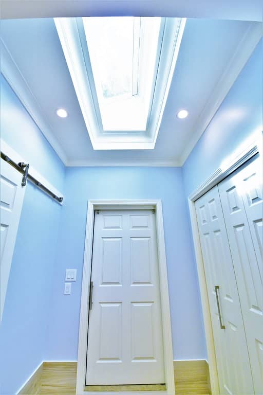 Memorial bathroom remodel - skylight