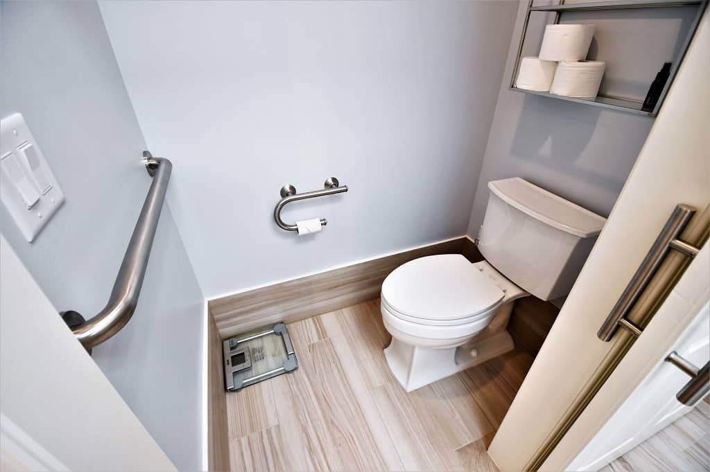 Memorial bathroom remodel - accessible toilet room