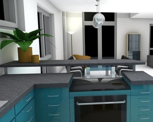 3D kitchen remodel design plans